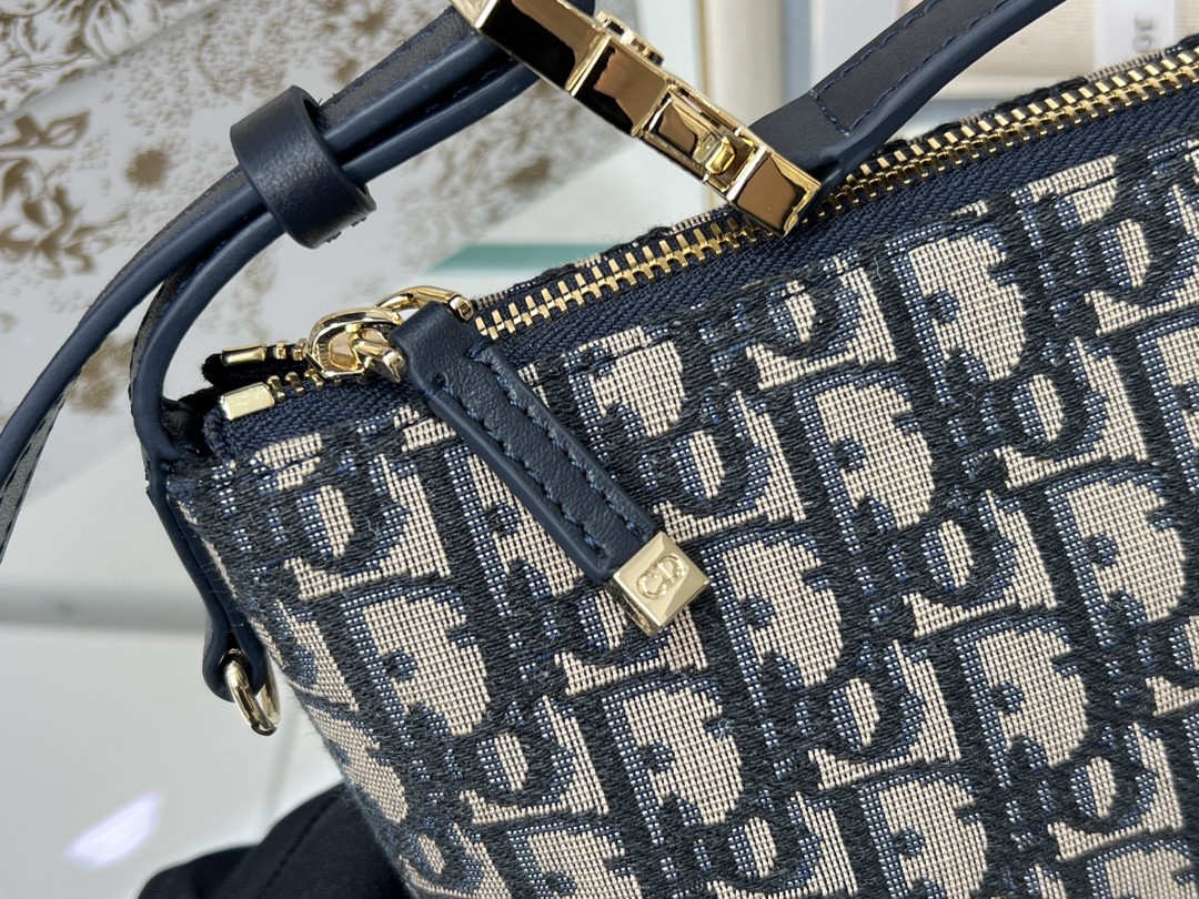 D*0r TRAVEL NOMAD POUCH Blue D*0r Oblique Jacquard