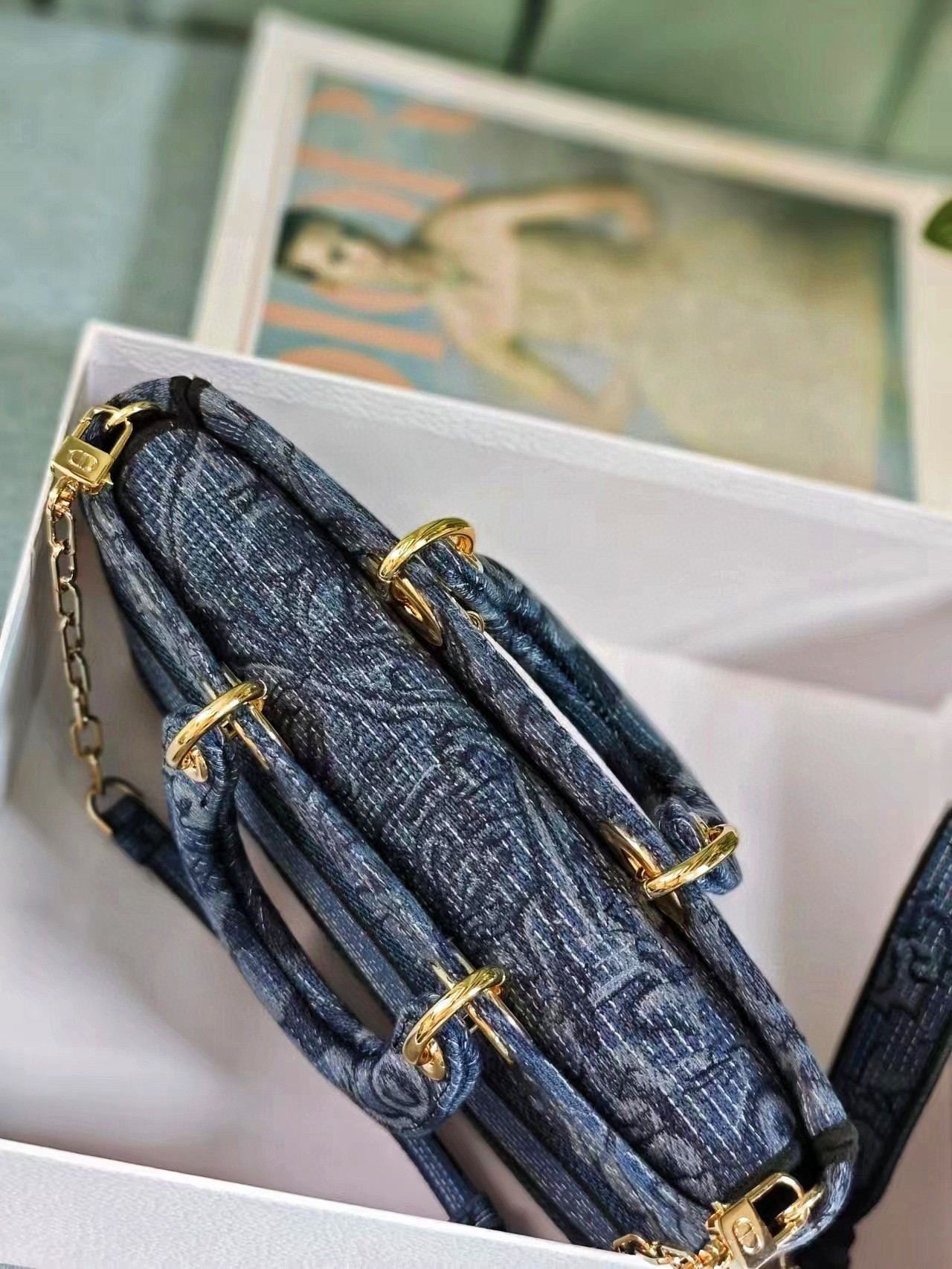 D*0r MEDIUM LADY D-JOY BAG BLUE