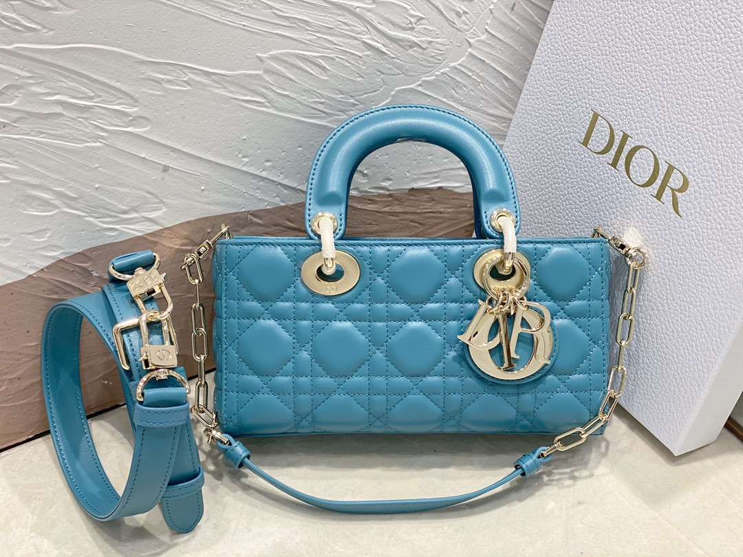 D*0r SMALL LADY D-JOY BAG BLUE