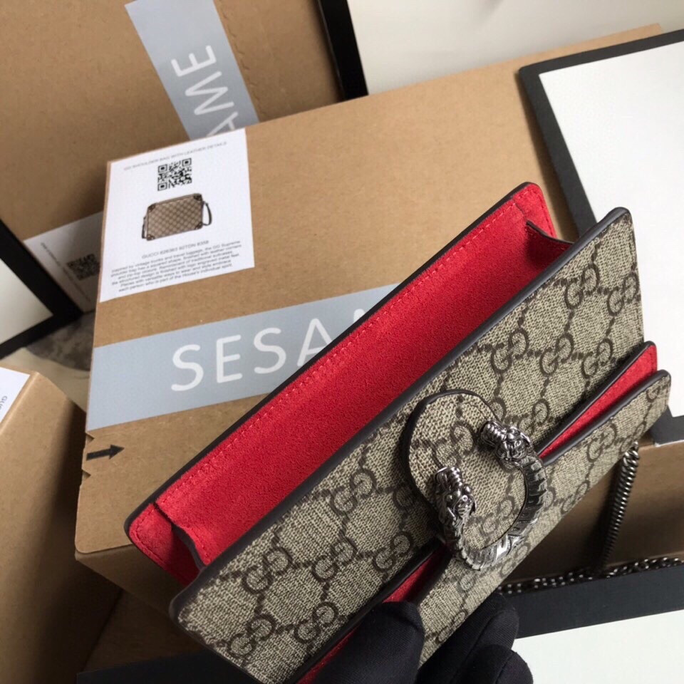 G*u*i DIONYSUS GG S*p*e S*pER MINI BAG 6.5"Wx3.9"Hx1.6"D