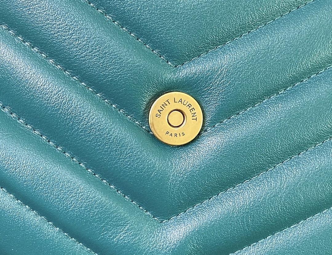 Y*L LOULOU MEDIUM BAG IN Y-QUILTED LEATHER BAG 12.5 X 8.6 X 4.7 INCHES