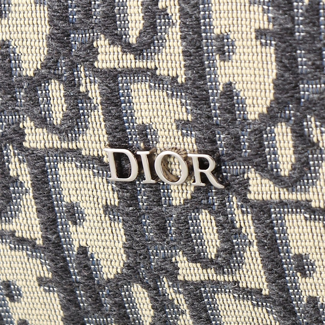 D*0r Lingot Bag Beige and Black D*0r Oblique Jacquard 50 x 25 x 21.5 cm
