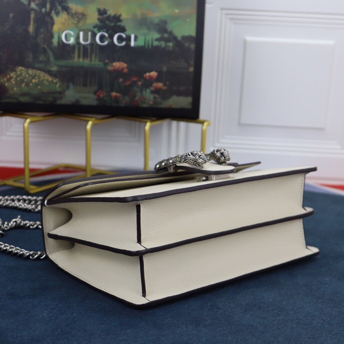 G*u*i DIONYSUS SMALL SHOULDER BAG WHITE 28x18x9cm