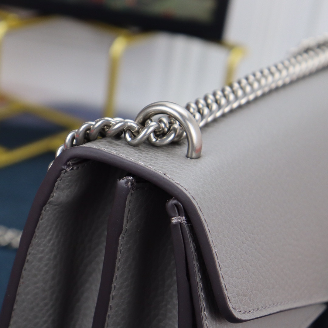 G*u*i DIONYSUS SMALL SHOULDER BAG GRAY 28x18x9cm