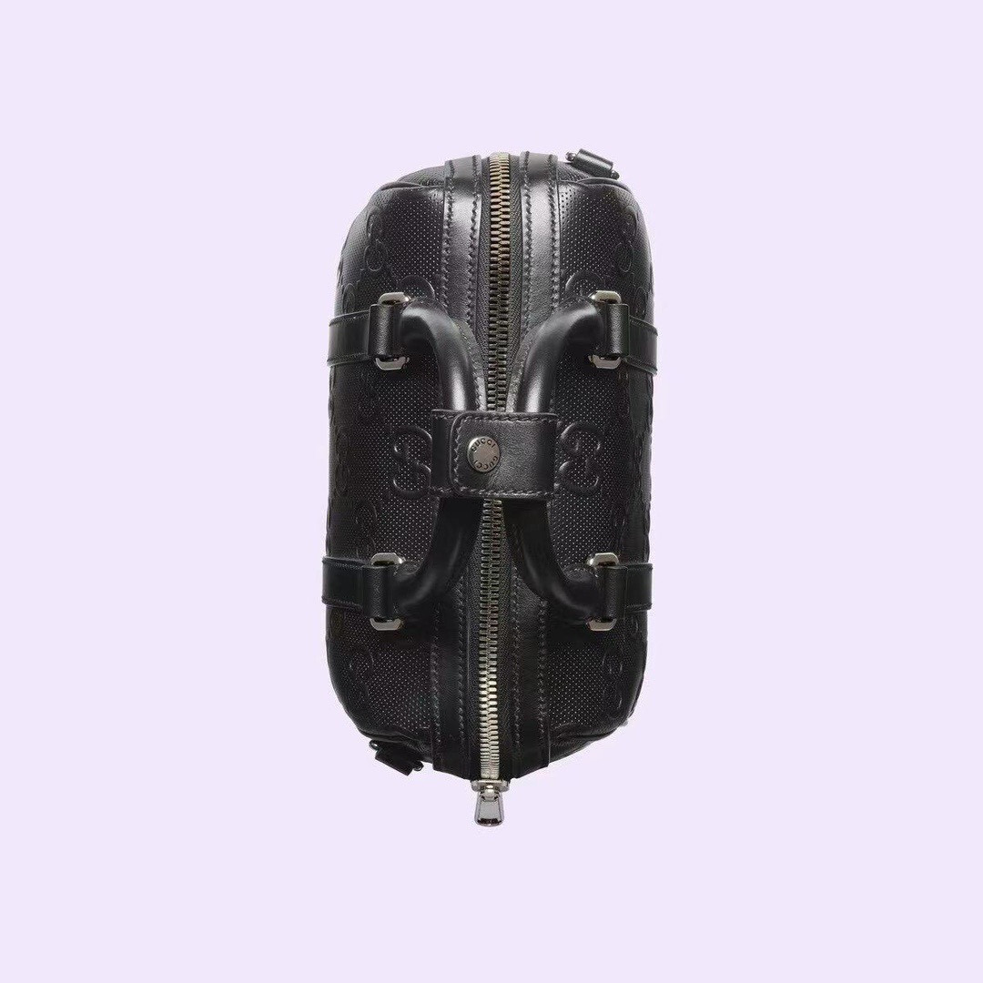 G*u*i JUMBO GG MINI DUFFLE BAG 8.6"W x 5.9"H x 4.9"D