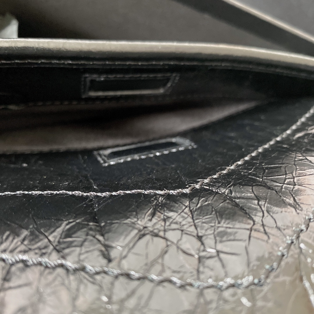 Y*L NIKI MEDIUM IN VINTAGE LEATHER ALL BLACK 11 X 7.8 X 3.3 INCHES