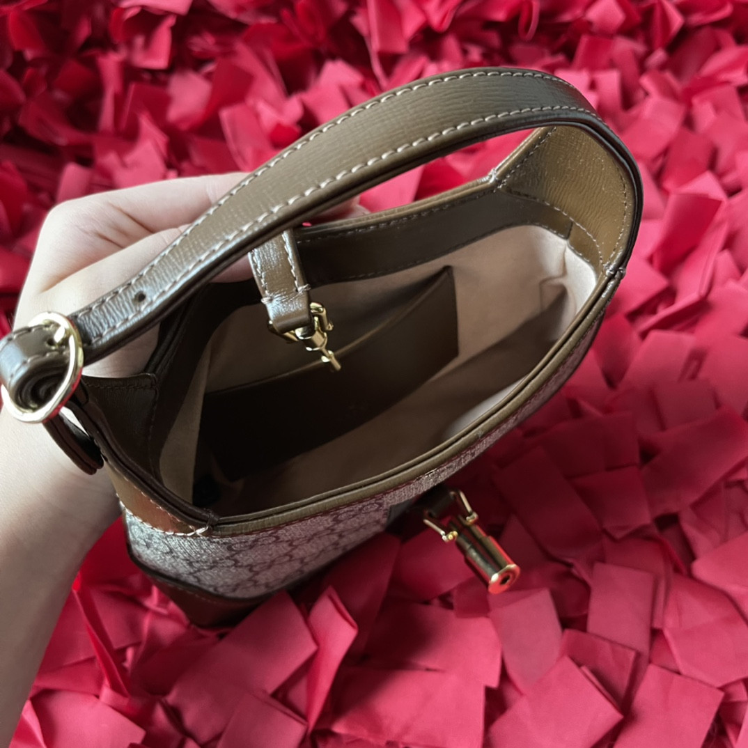 G*u*i JACKIE 1961 MINI SHOULDER BAG 7.5"W x 5.1"H x 1.2"D