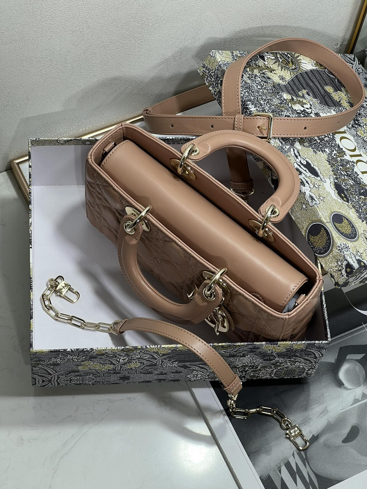 D*0r Lady D-Joy bag medium Dark pink 26 x 13.5 x 5 cm