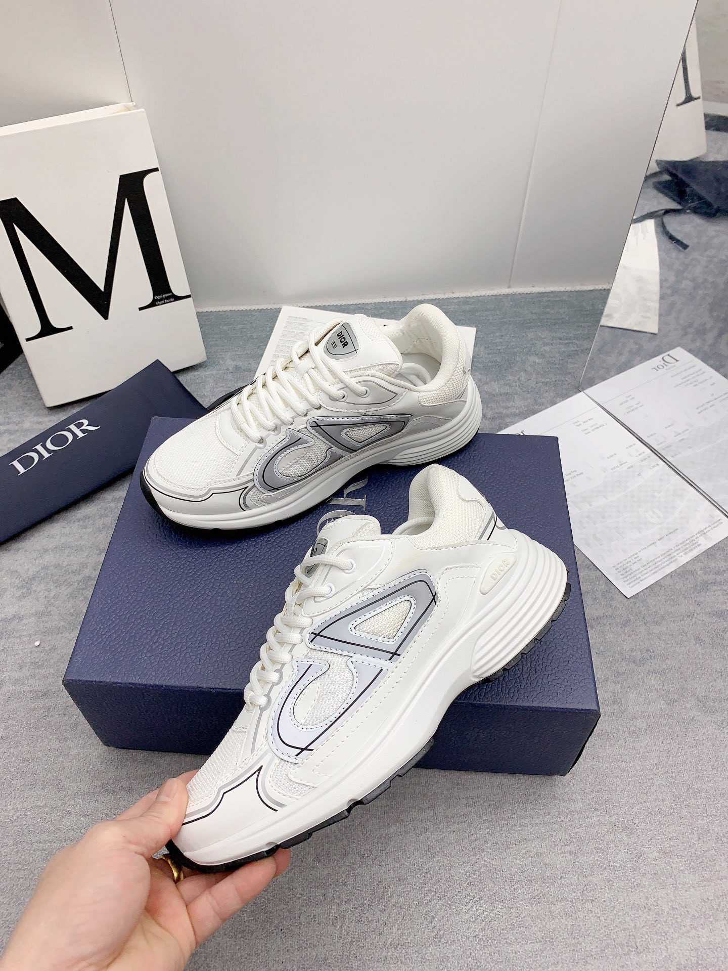 UA D*0r B30 Sneaker White Mesh and Technical Fabric