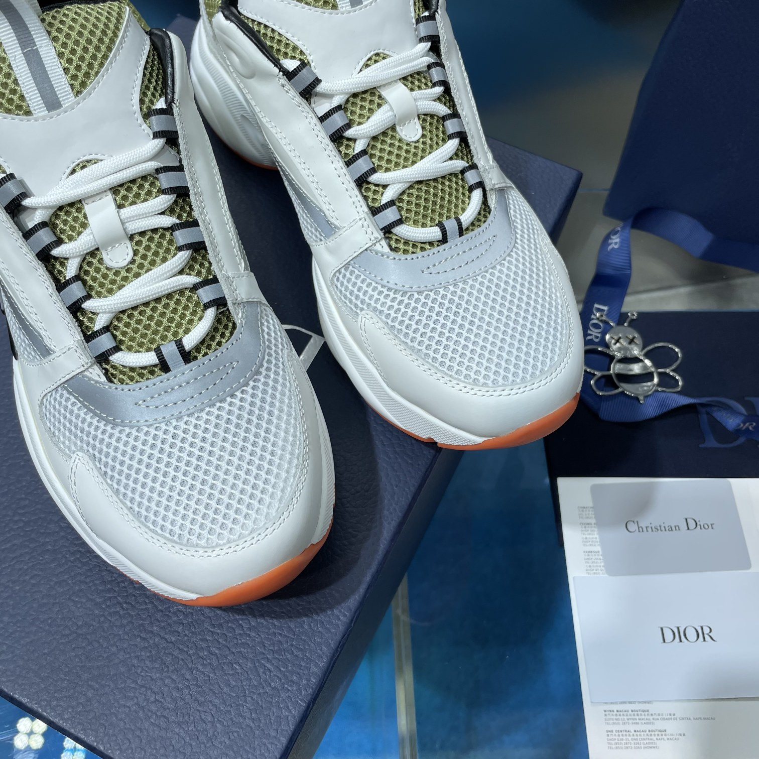 UA D*0r B22 white and green Sneaker