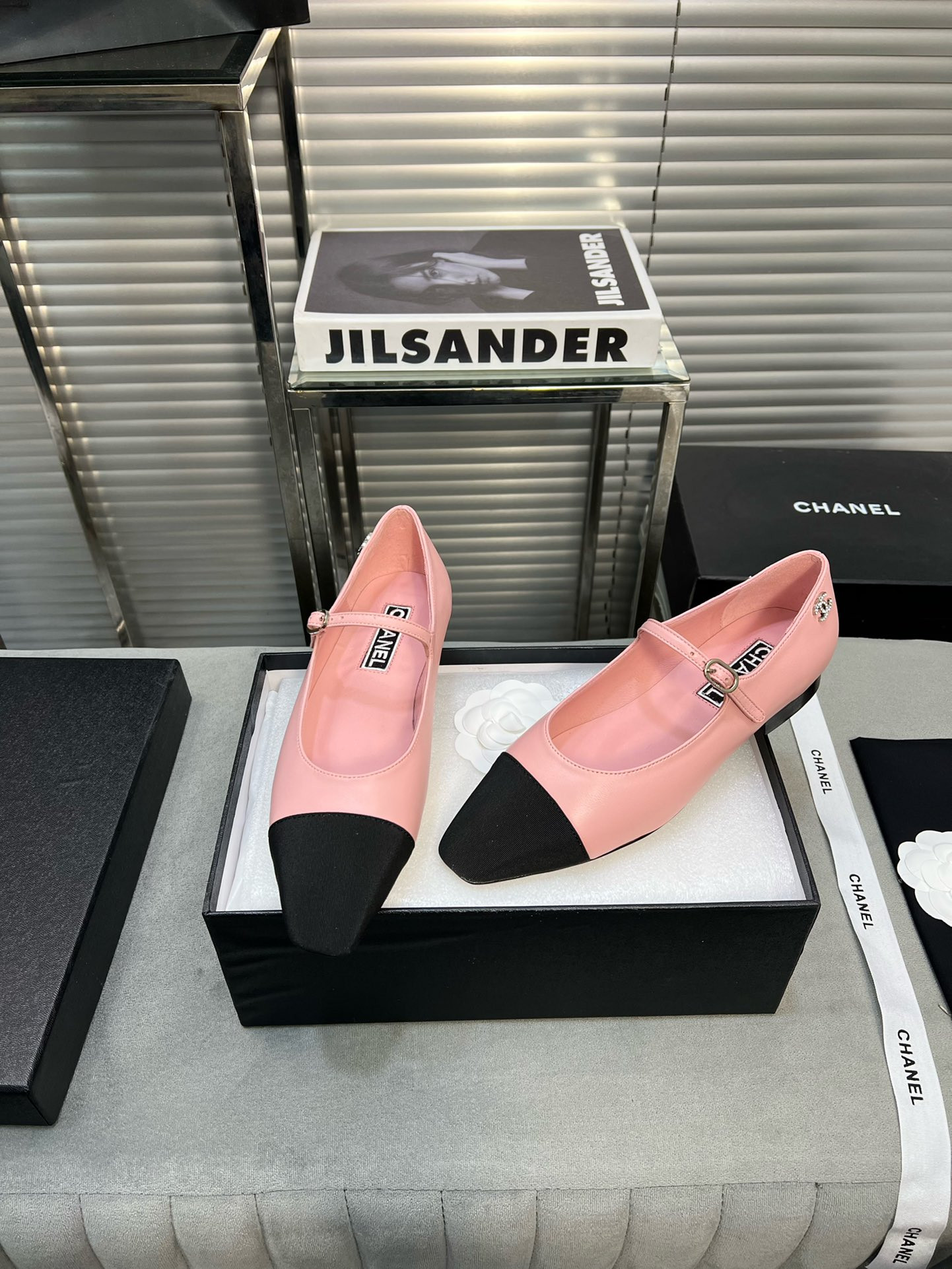 UA Ch*el MARY JANES Lambskin