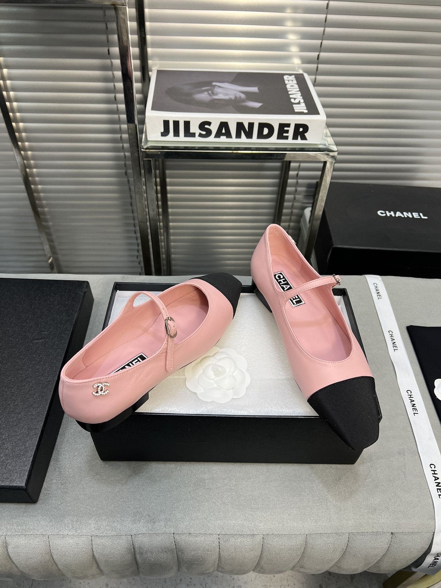 UA Ch*el MARY JANES Lambskin