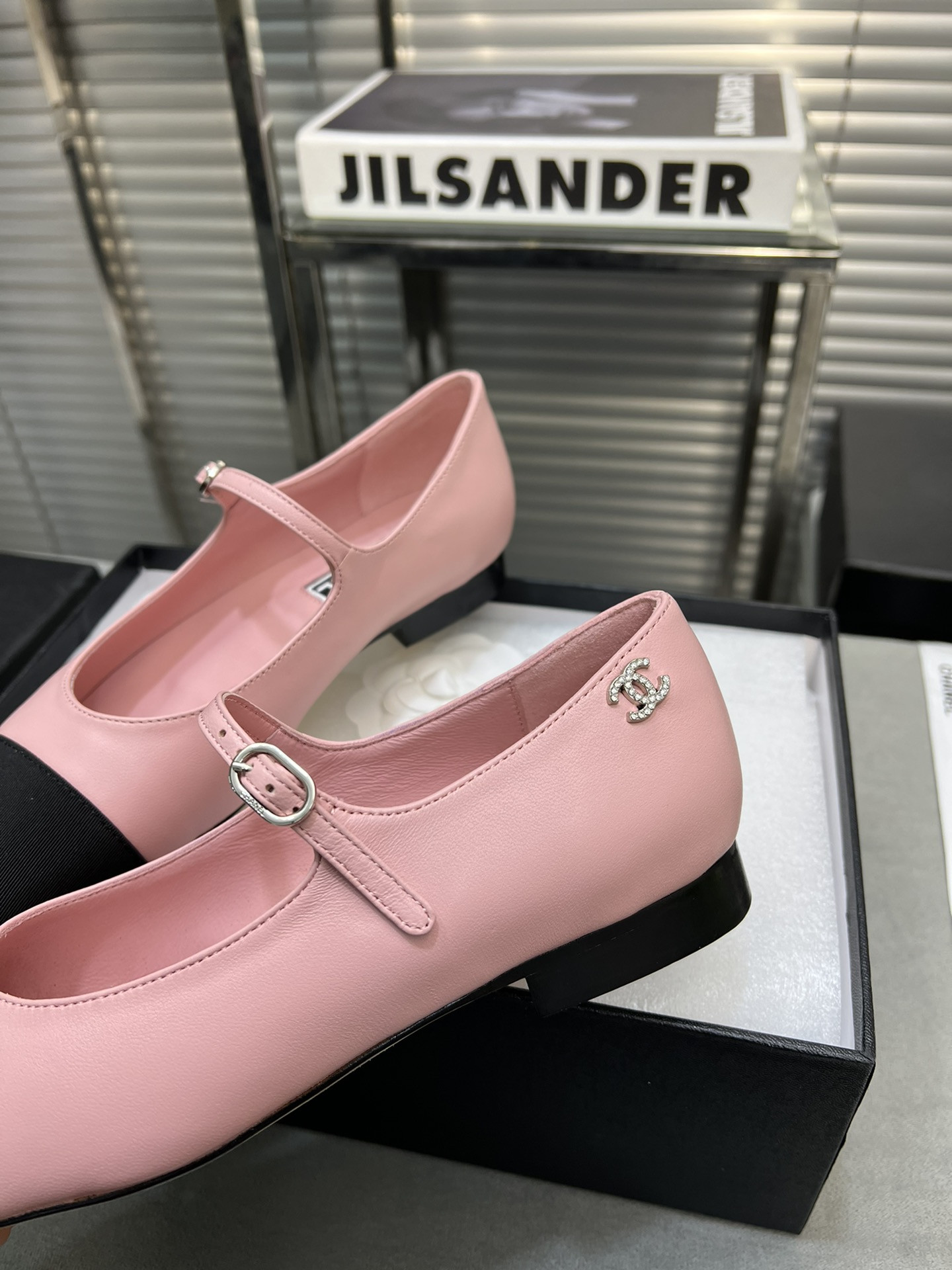 UA Ch*el MARY JANES Lambskin