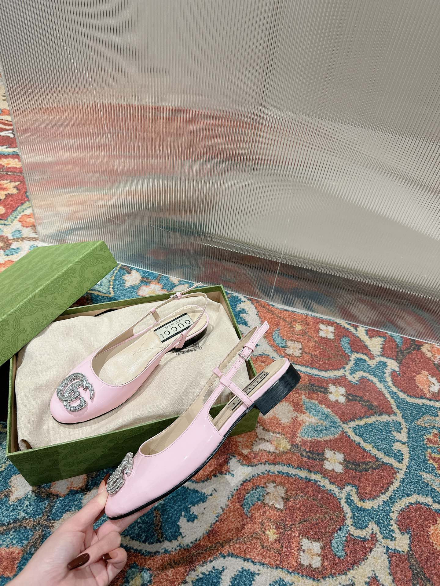 UA G*u*i BALLERINA WITH DOUBLE G