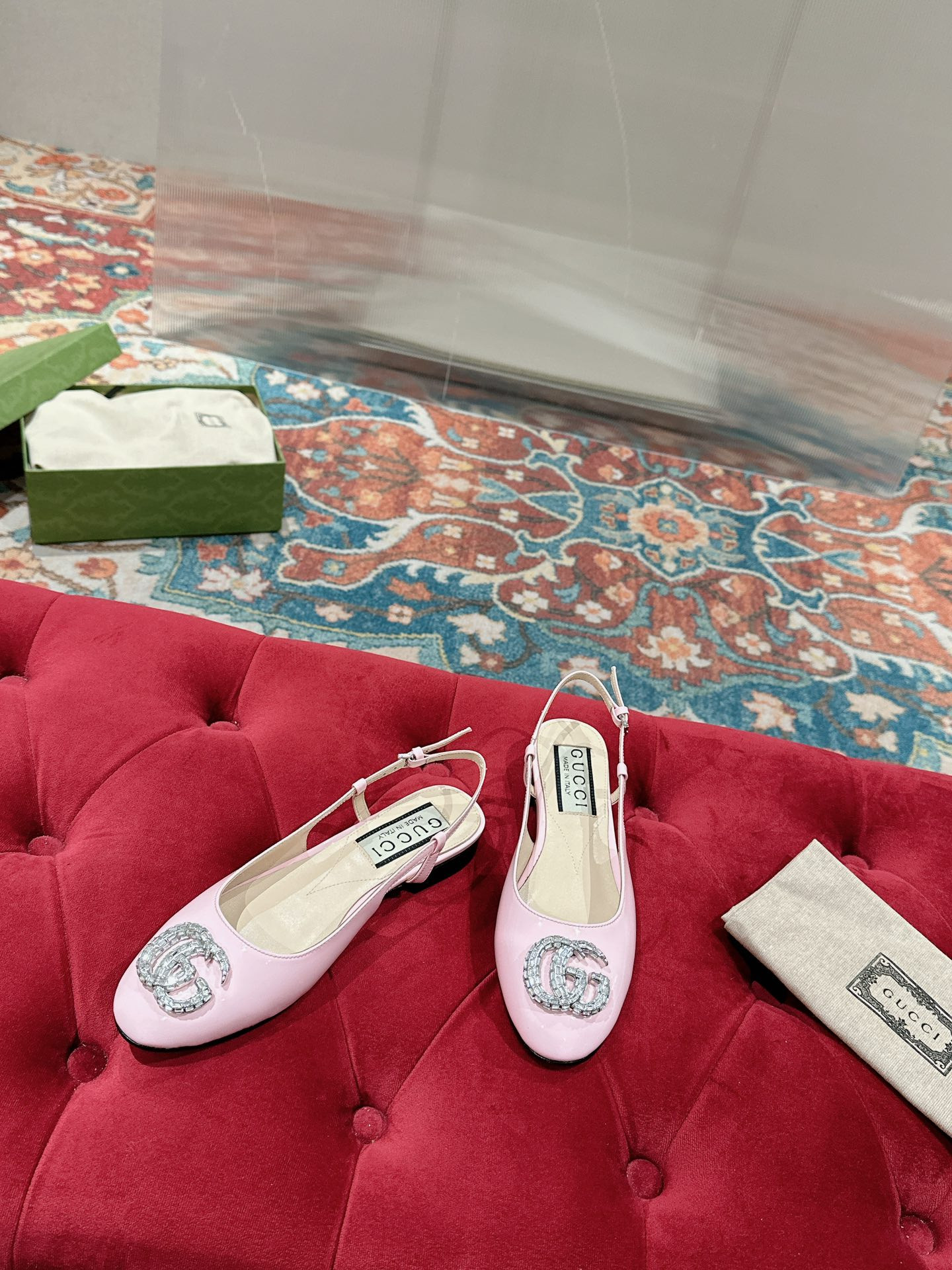 UA G*u*i BALLERINA WITH DOUBLE G