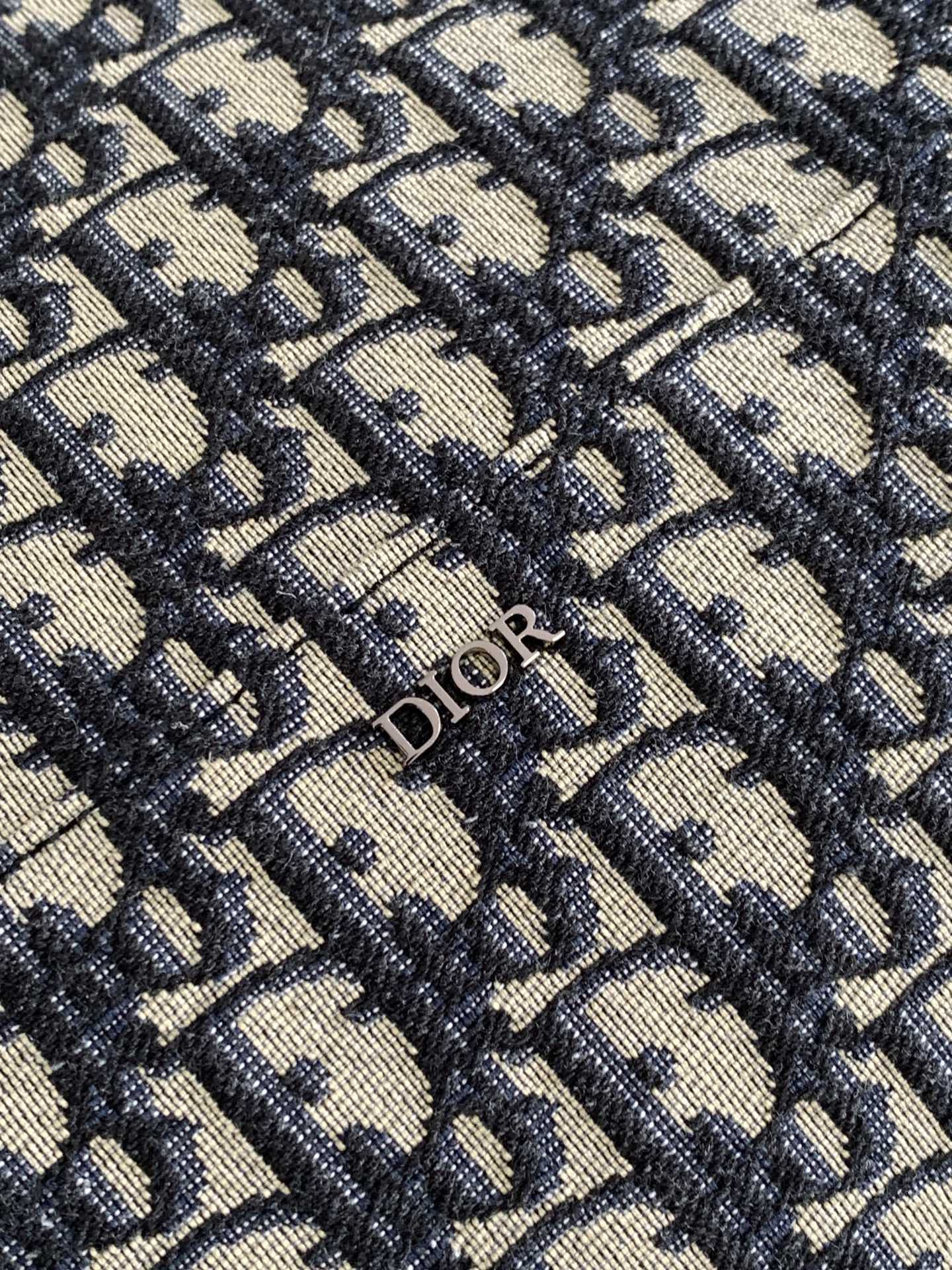 D*0r 8 Backpack with Flap Beige and Black D*0r Oblique Jacquard 31 x 48 x 16.5 cm