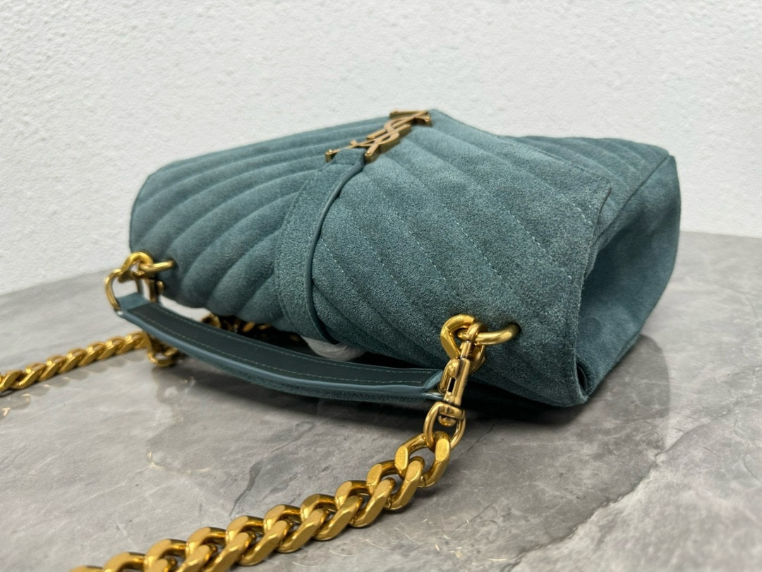 Y*L LOULOU QUILTED SUEDE 23x17x9cm