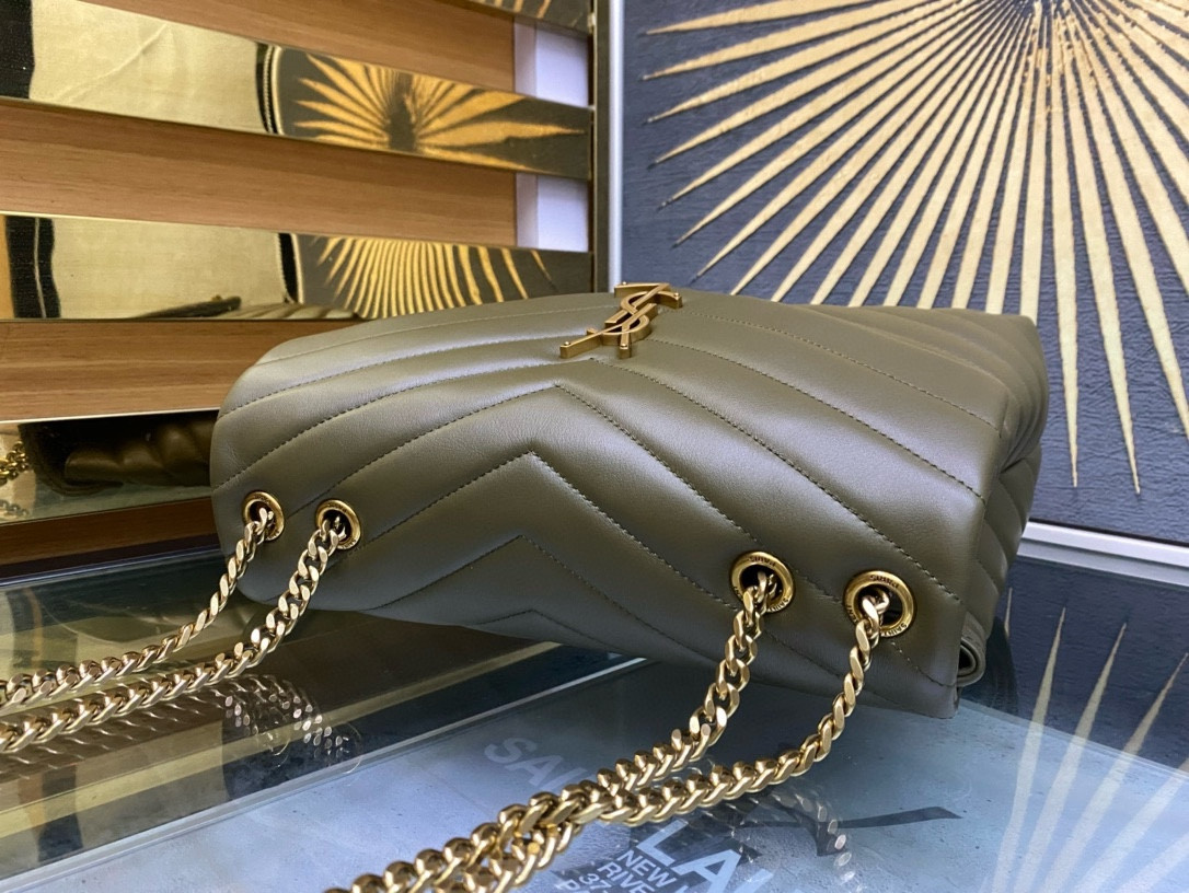 Y*L LOULOU QUILTED LEATHER 32x22x9cm