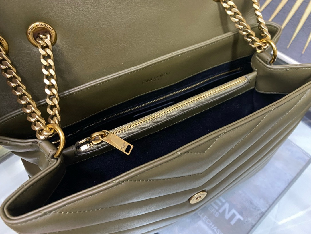 Y*L LOULOU QUILTED LEATHER 32x22x9cm