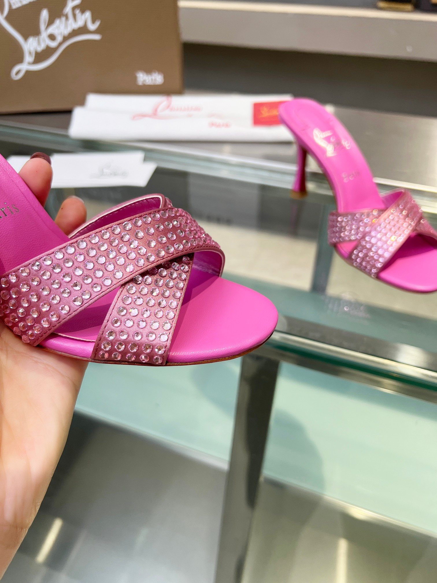 UA Ch**an Louboutin CL red-bottom shoes