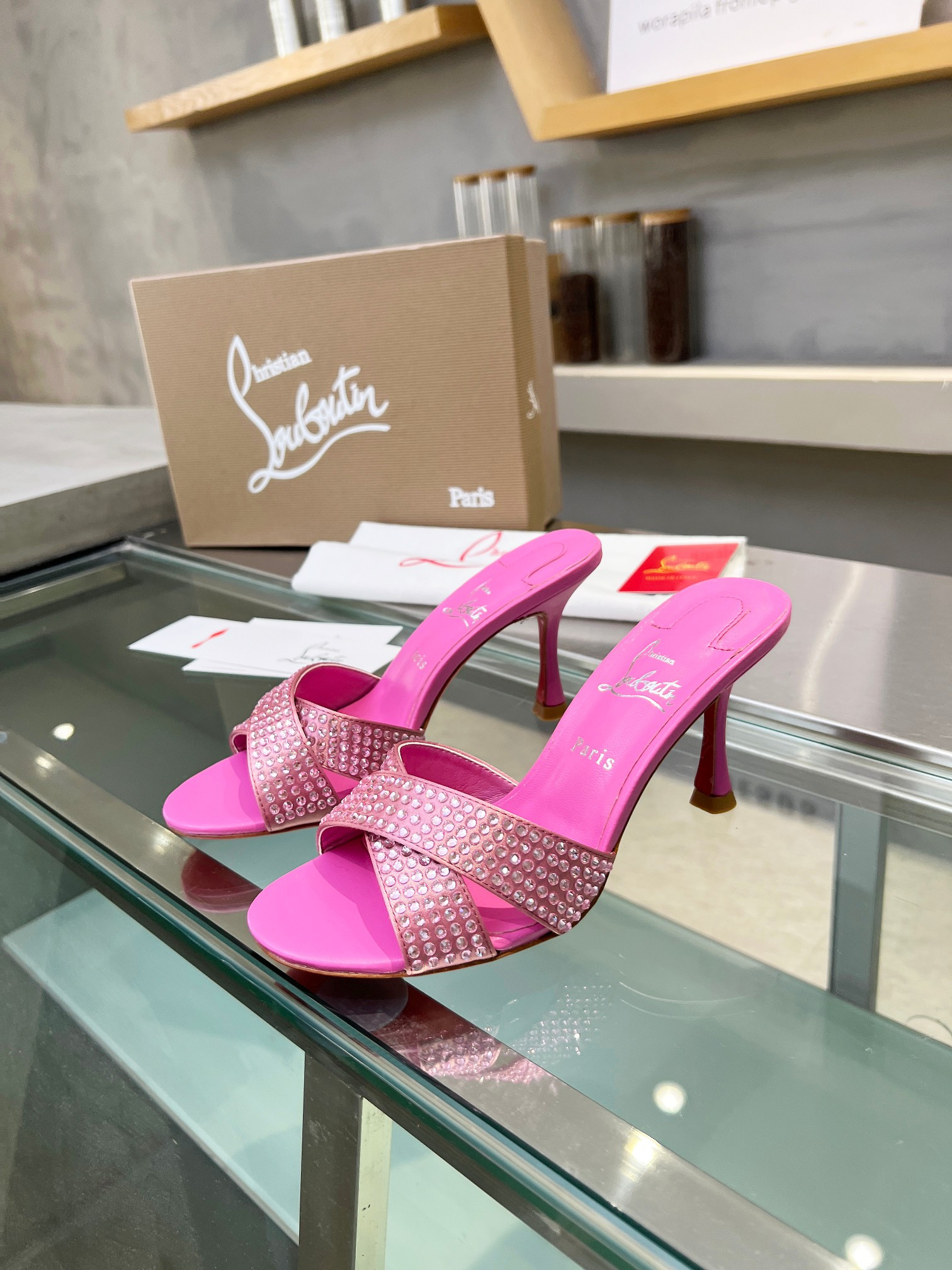 UA Ch**an Louboutin CL red-bottom shoes