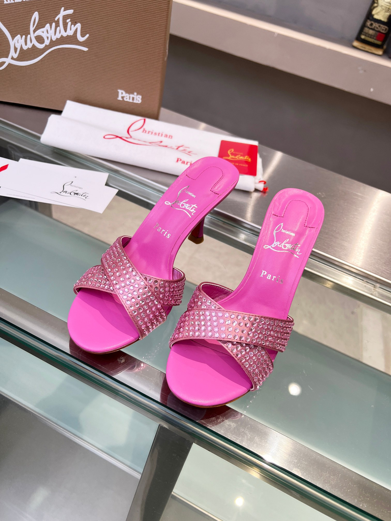 UA Ch**an Louboutin CL red-bottom shoes