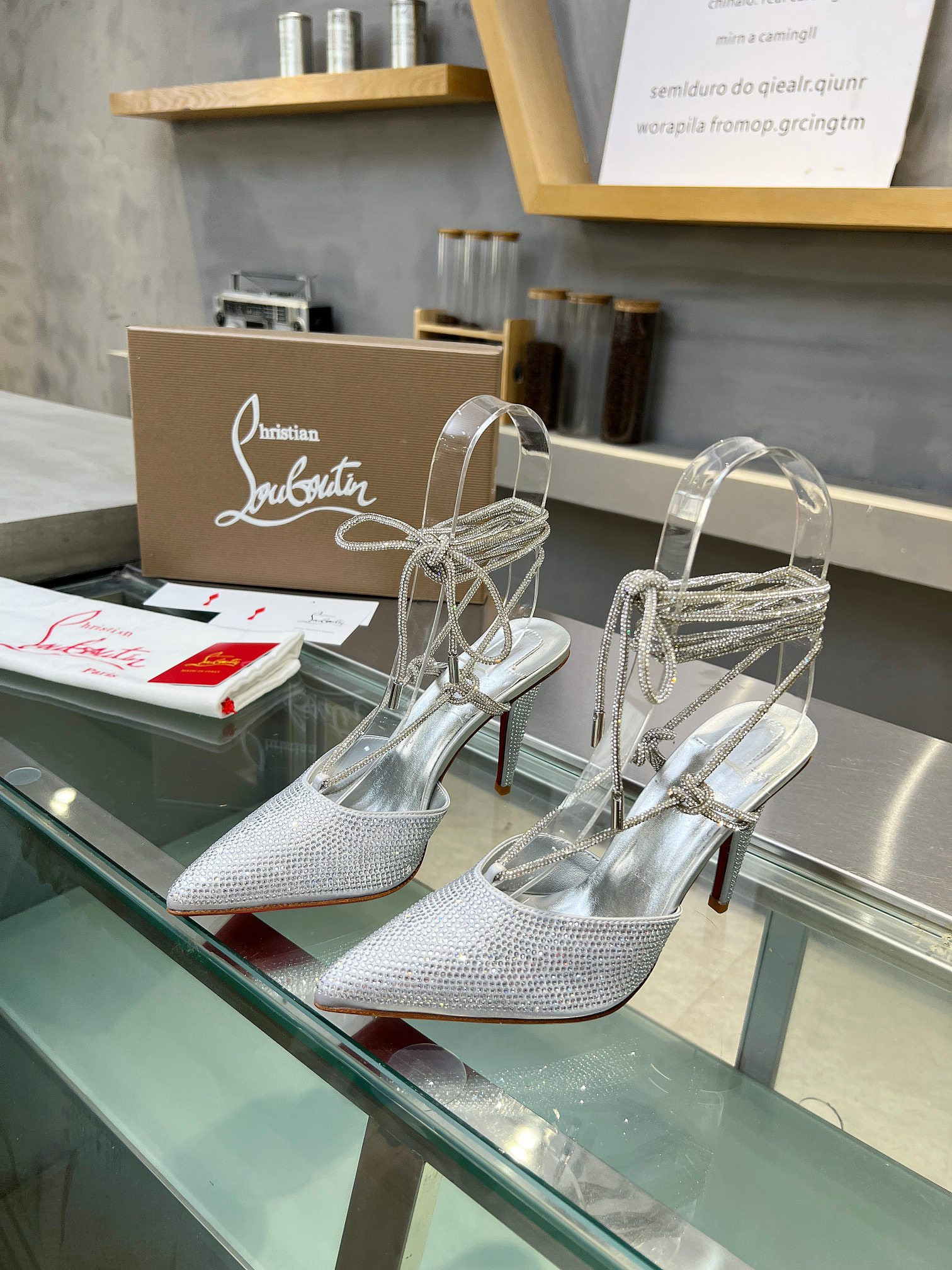 UA Ch**an Louboutin CL red-bottom shoes