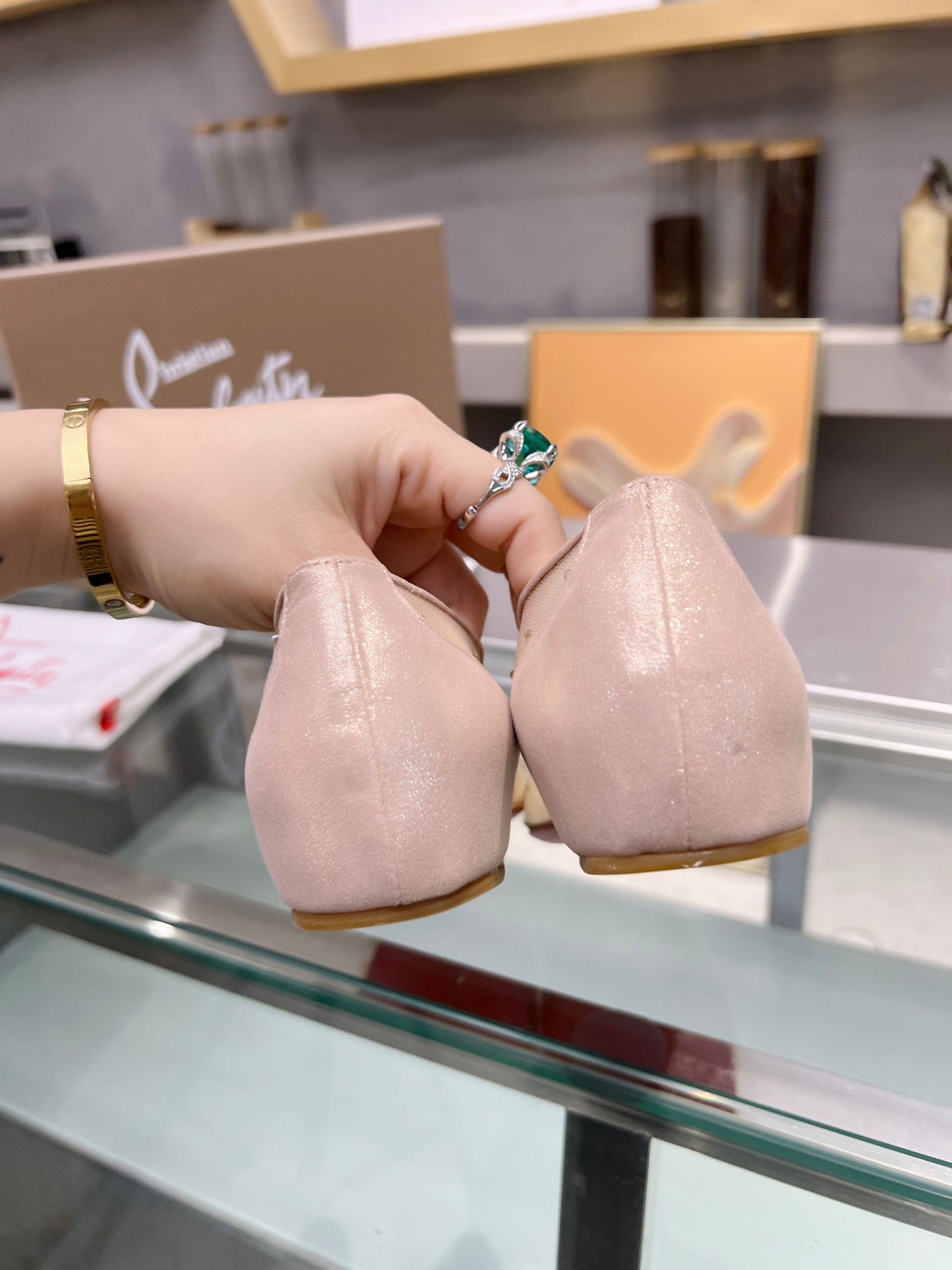 UA Ch**an Louboutin CL red-bottom shoes