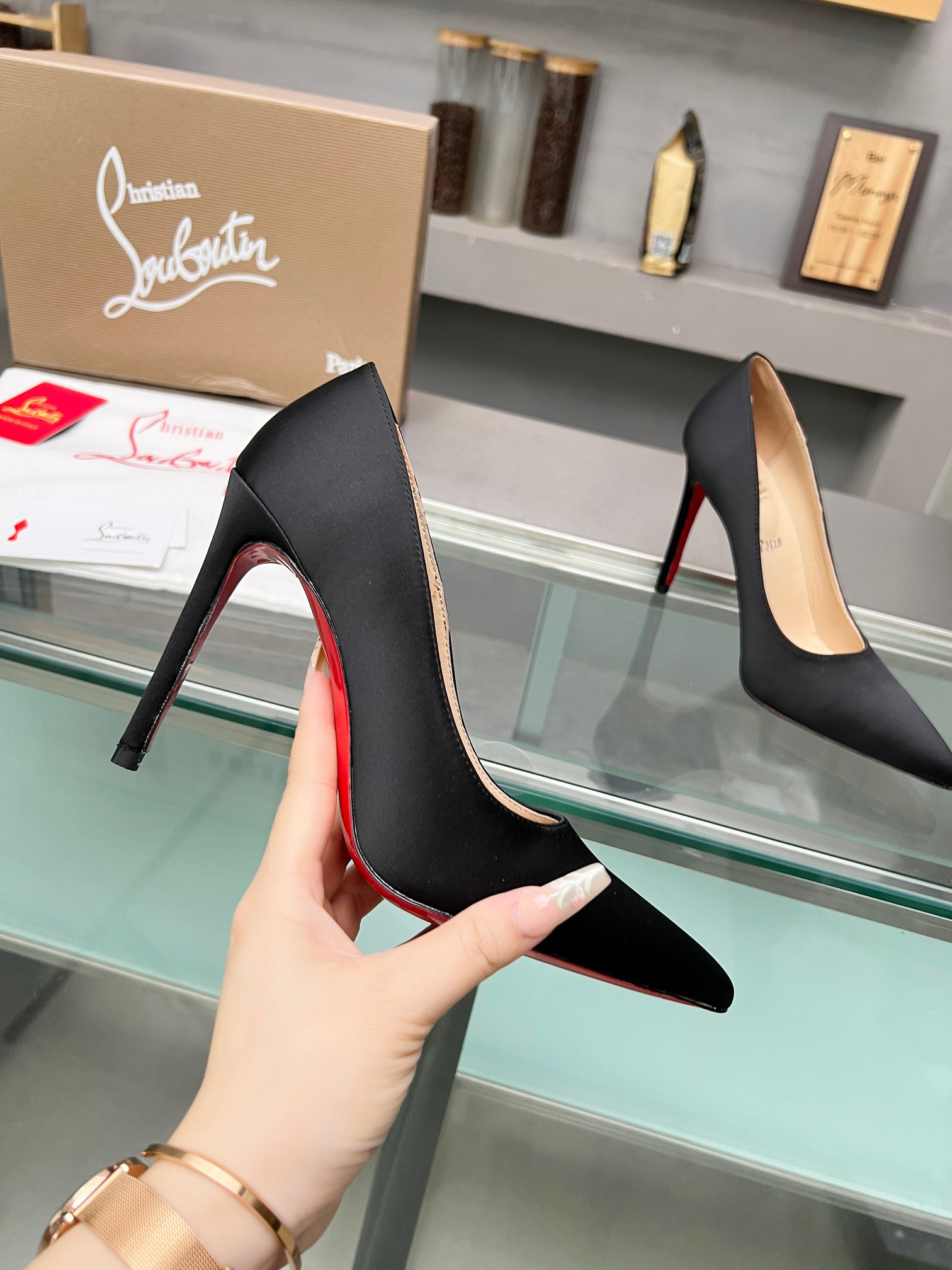 UA Ch**an Louboutin CL red-bottom shoes