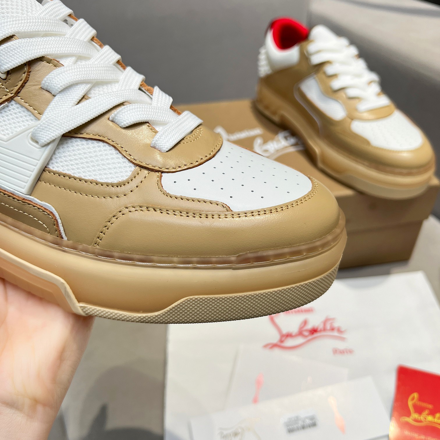 UA Ch**an Louboutin 2024 [New]ASTROLOUBI Unisex Thick-Soled Sneakers