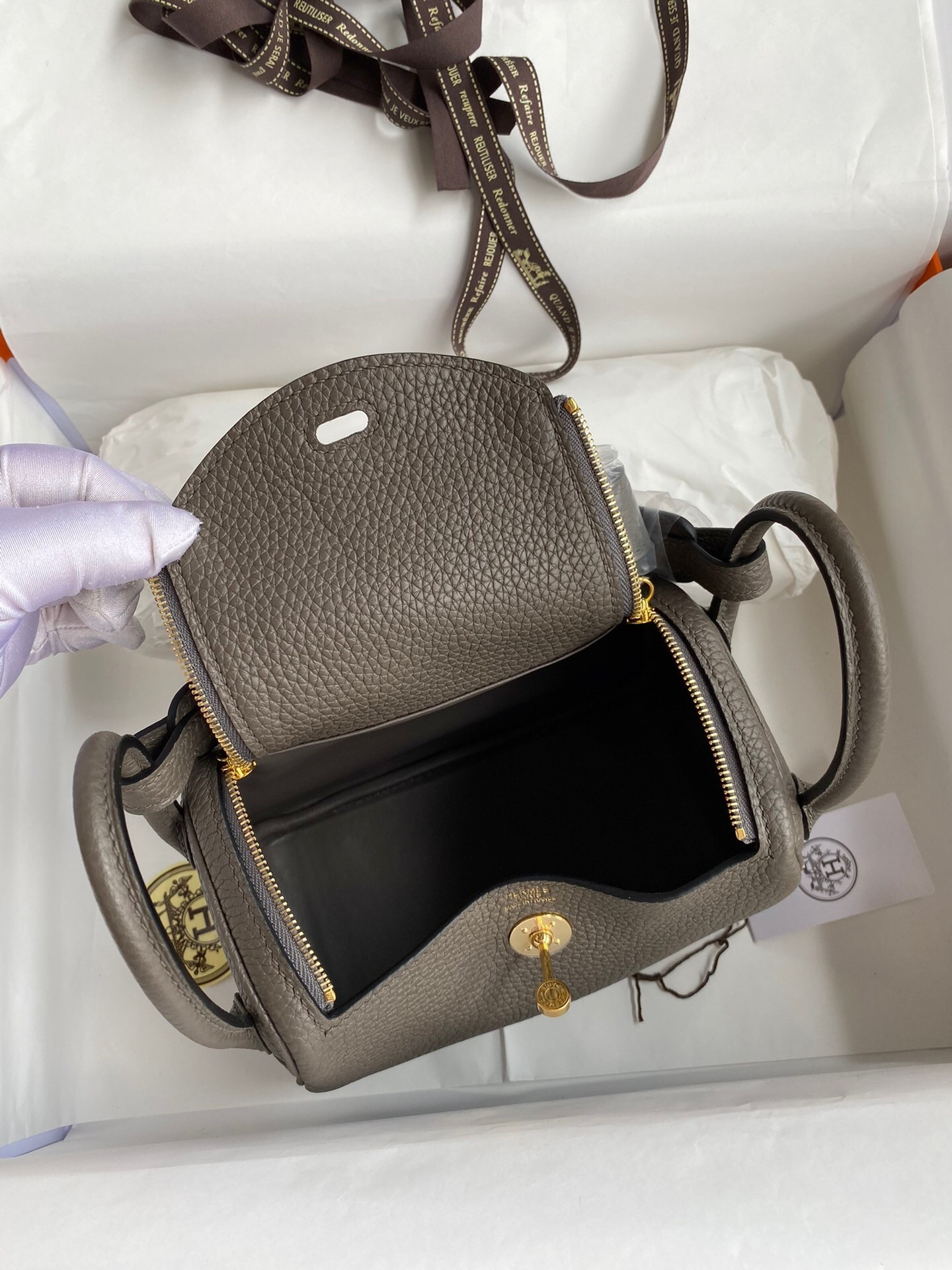 H**mes Mini lindy 19cm