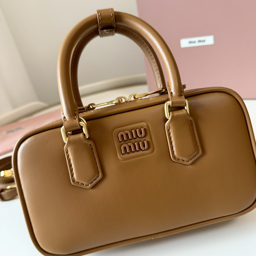 Miu Miu Arcadie leather mini-bag 19X10X5cm