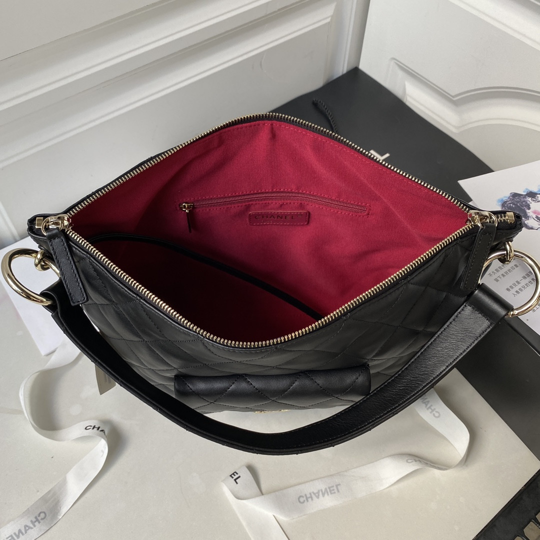 Ch*el Hobo Handbag 28×22.5×13cm