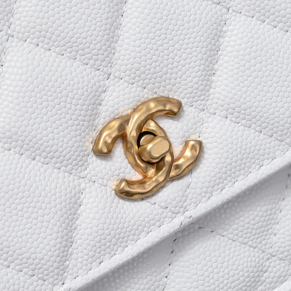 Ch*el WOC CLASSIC WALLET ON CHAIN 19cm