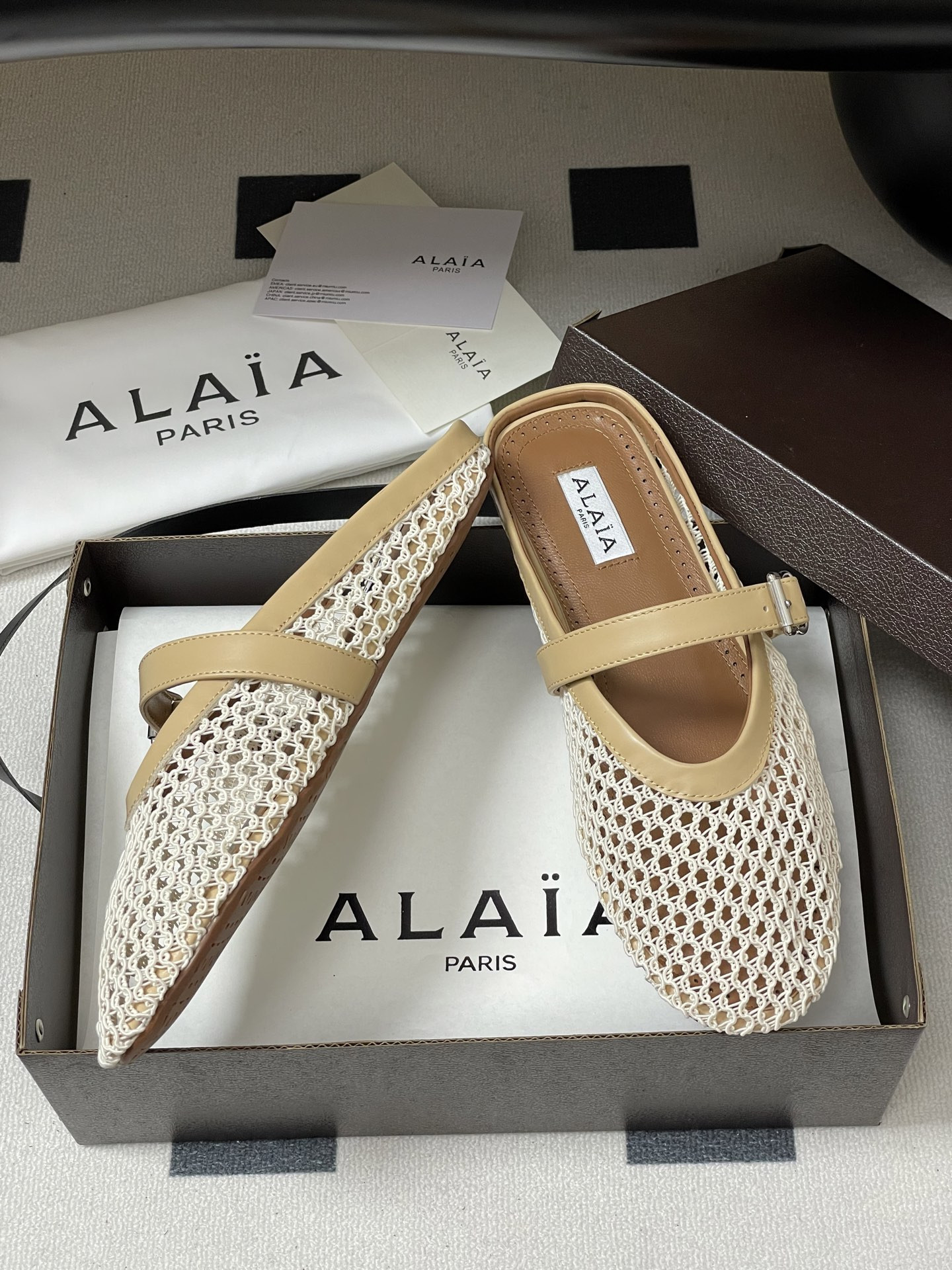 UA Alaia Flat Mules(Customized Size 7-10 days production time)