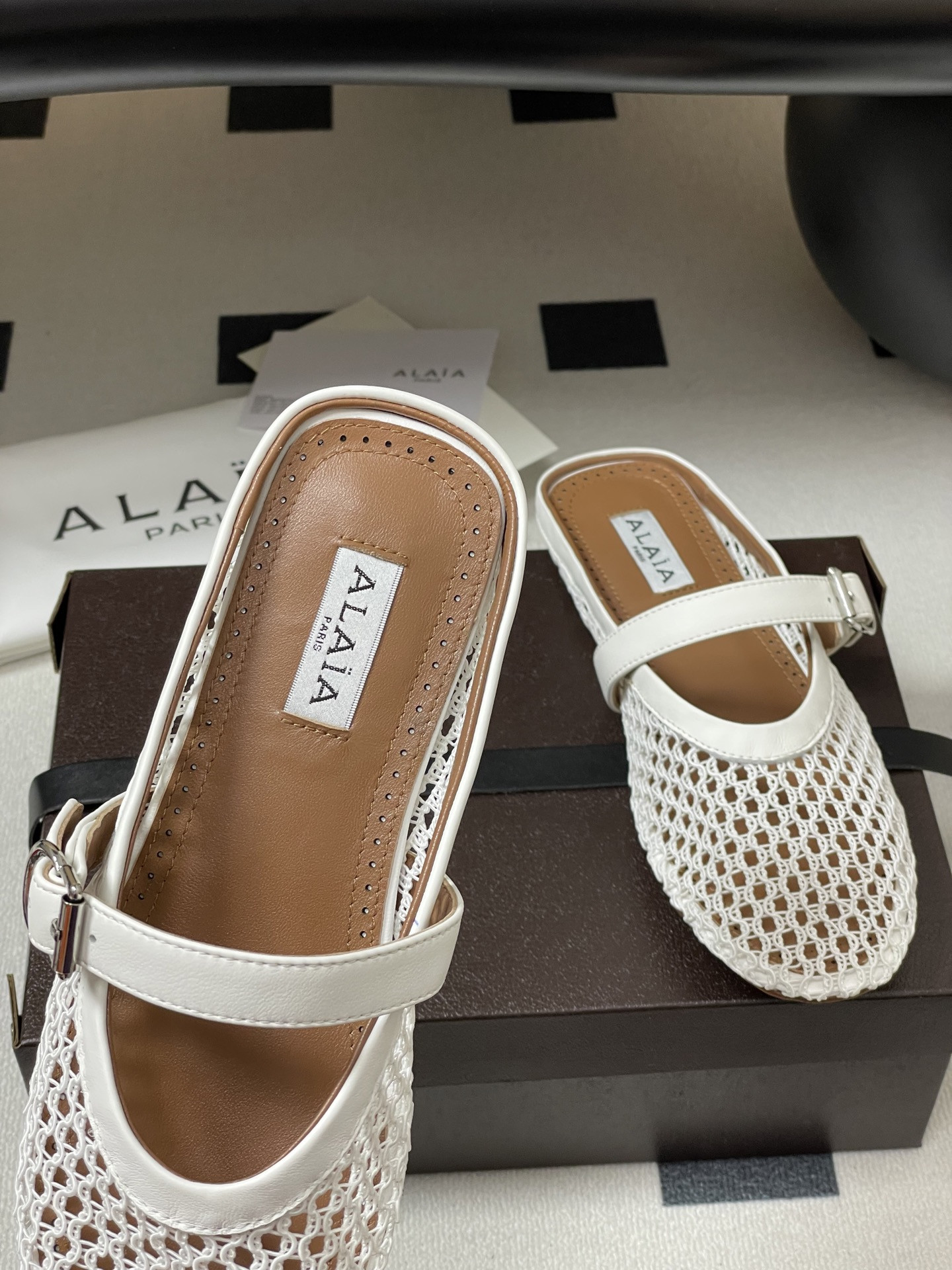 UA Alaia Flat Mules(Customized Size 7-10 days production time)