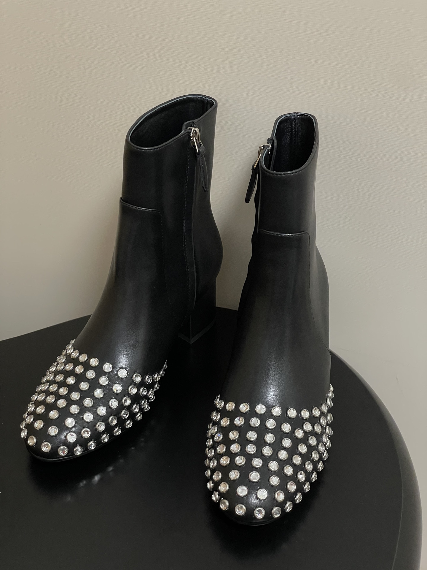 UA Alaia Crystal Diamond Boots 5.5cm Heel(Customized Size 7-10 days production time)