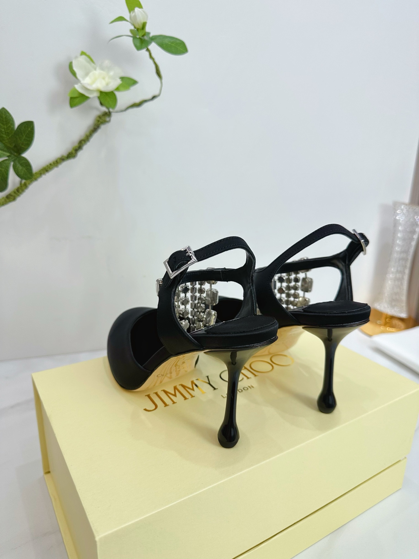 UA Ji*y Ch* Verity Glitter Slingbacks 8.5cm