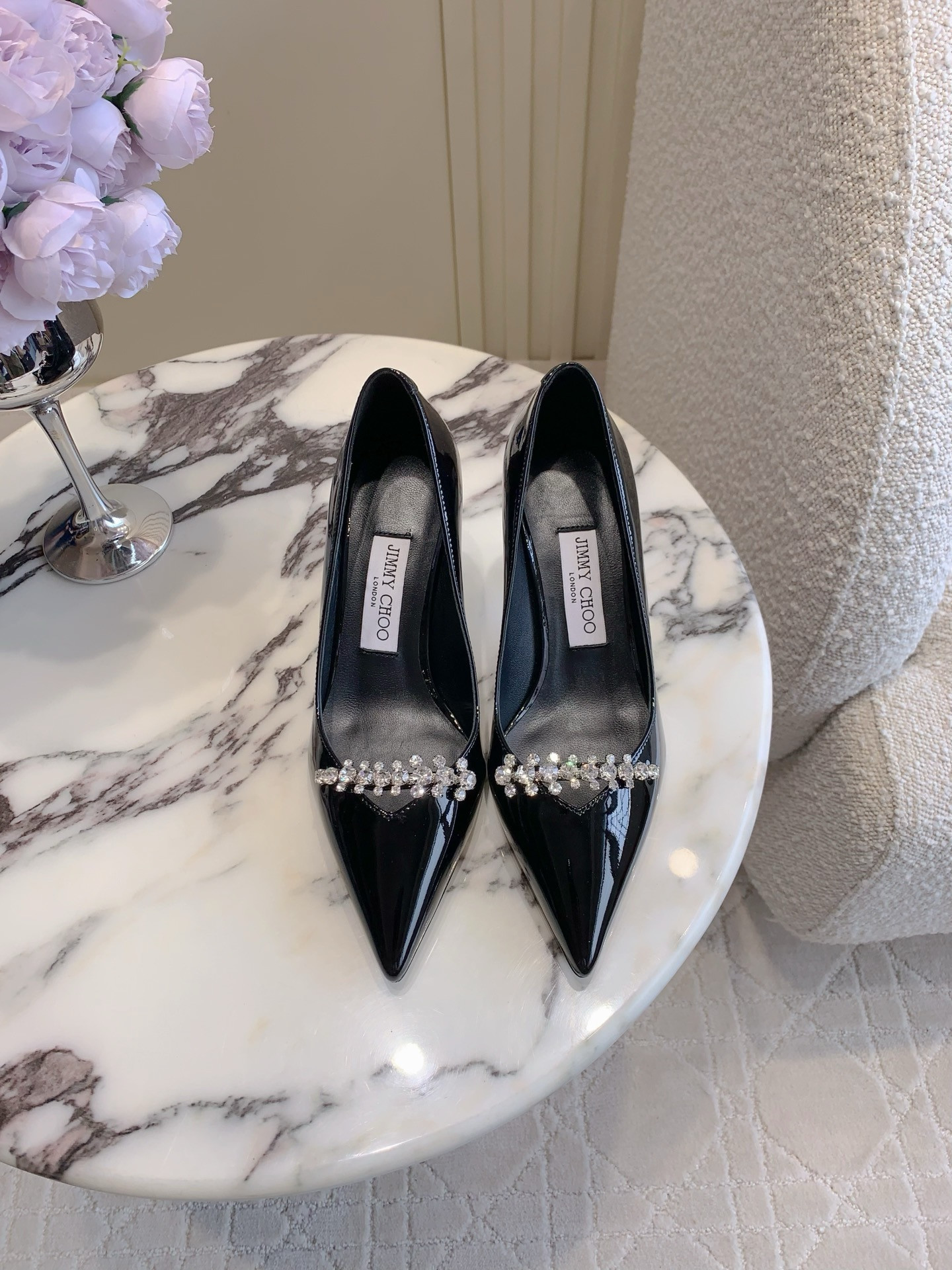 UA Ji*y Ch* Belinda Crystal-embellished Pumps 7.5cm